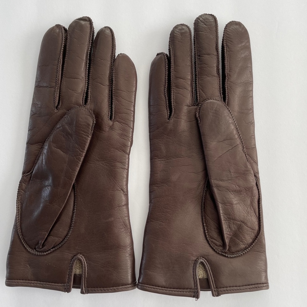 Vintage Coach Leather Signature Cuff Glove - Picture 2 of 5